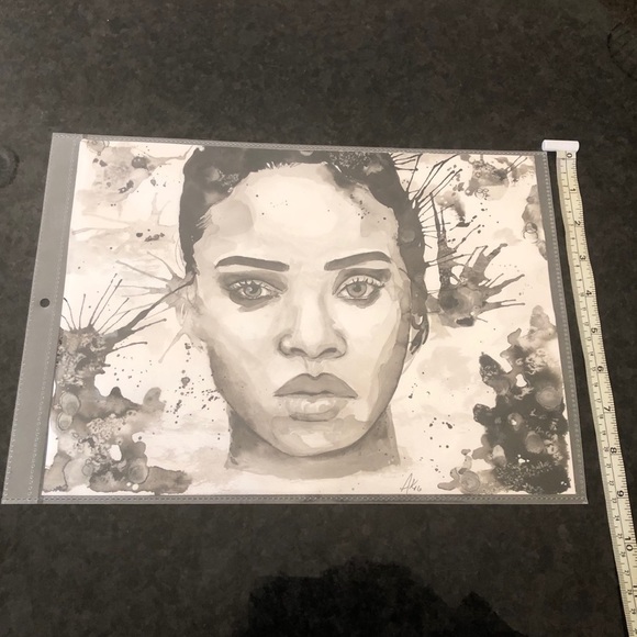 Original Art done in pencil and watercolor ‘Woman’ 9” x 10” - Picture 4 of 4